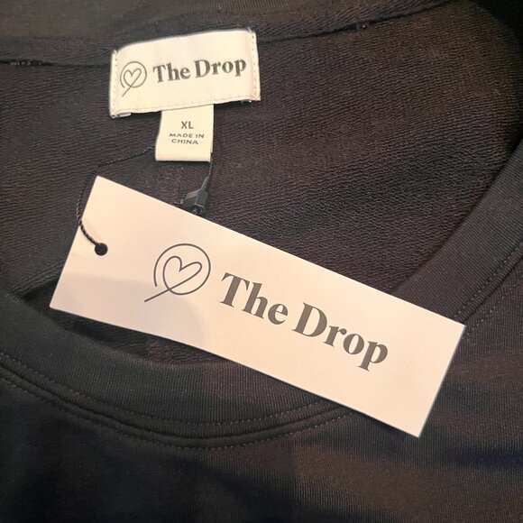 THE DROP MARIANA POWER SHOULDER MINI DRESS -BLACK -  NEW WITH TAGS - LBD - XL - Picture 7 of 10